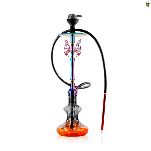 Orion Hookah with Wings - Red