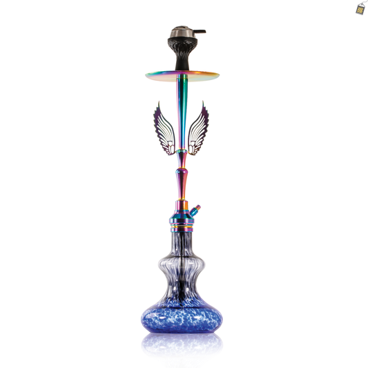 Orion Hookah with Wings - Blue