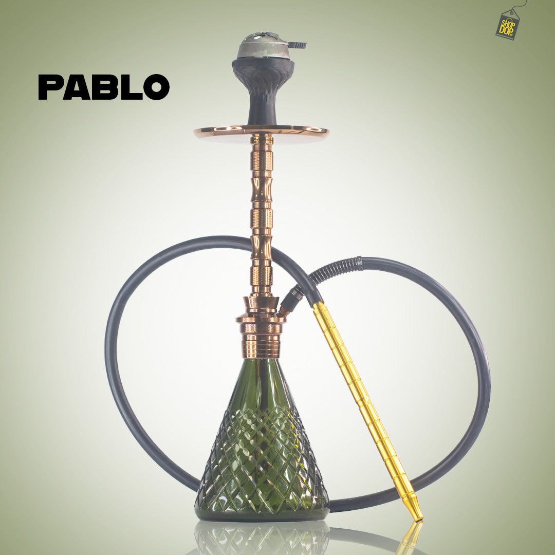 Pablo L5 Hookah with Bag - Grey Base / Bronze Stem