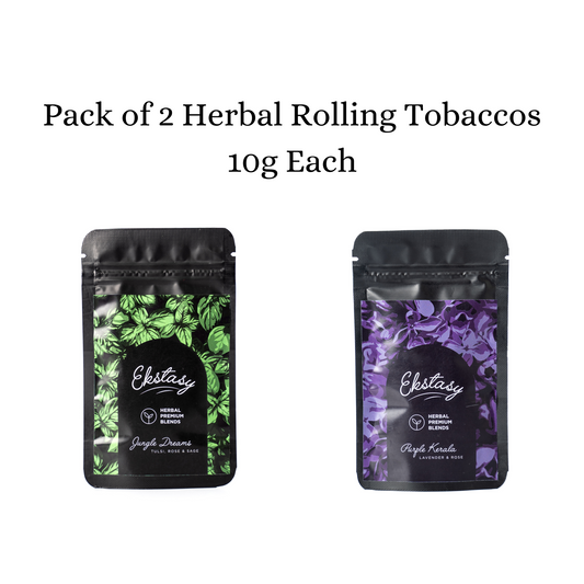 Pack of 2 Herbal Rolling Tobaccos - 10g Each