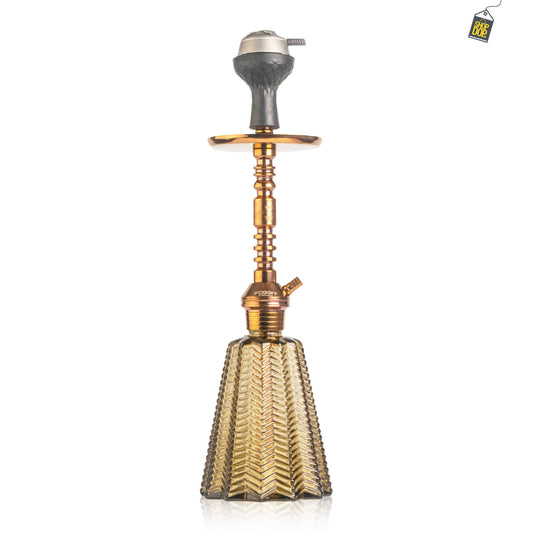 Persian Jewel Hookah with Bag - Bronze Stem / Grey Base