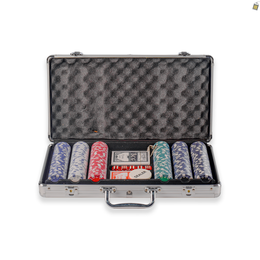 Poker Set 300 Chips with Big Hard Case