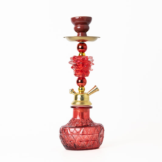 कद्दू पिचर हुक्का - लाल