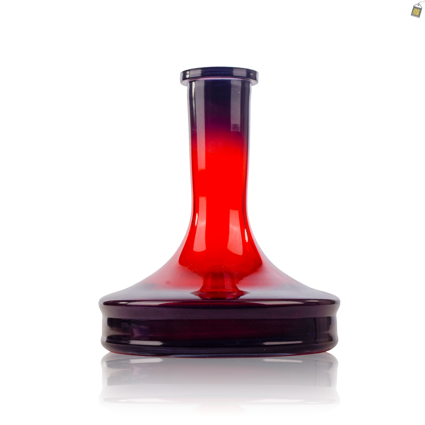 Gradient Glass Rubber Base - Red