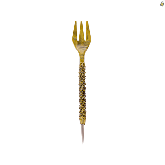 Royal Fang Hookah Fork - Rusty Gold