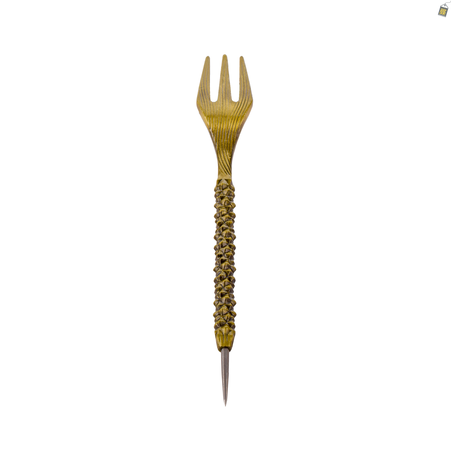 Royal Fang Hookah Fork - Rusty Gold