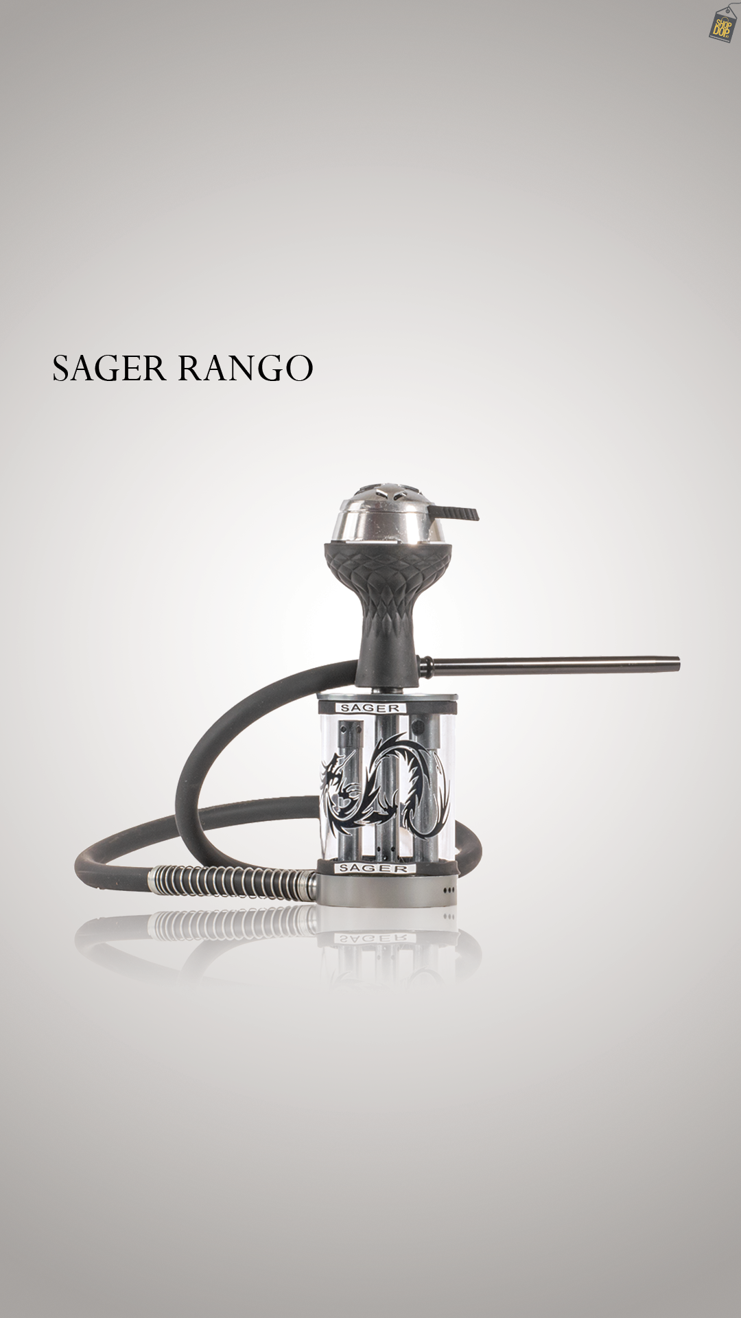 Sager Rango Hookah - Silver