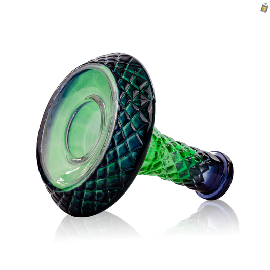 Serpent Hookah Glass Replacement Base - Green (Rubber)