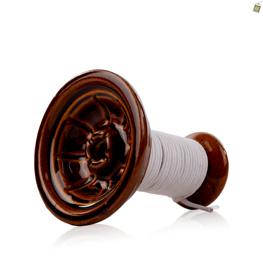 Shadow Puff Ceramic Hookah Phunnel Bowl - White