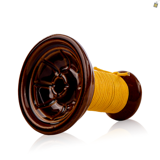 Shadow Puff Ceramic Hookah Phunnel Bowl - Yellow