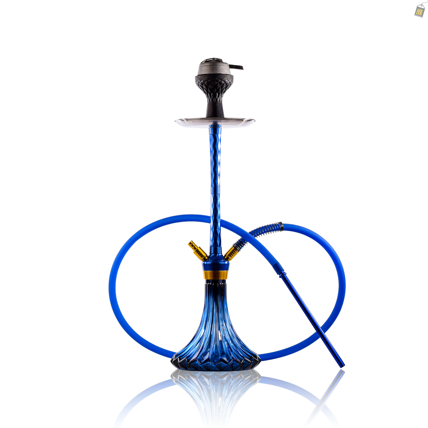 Sinqora Dual Pipe Hookah - Blue