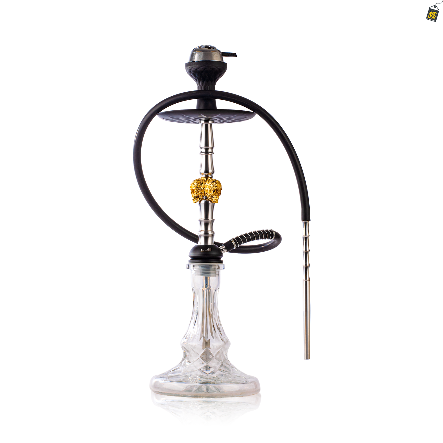 Skull Trinity Hookah - Gold