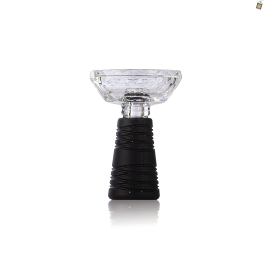 Space Glass Phunnel Hookah Bowl Chillum - Black