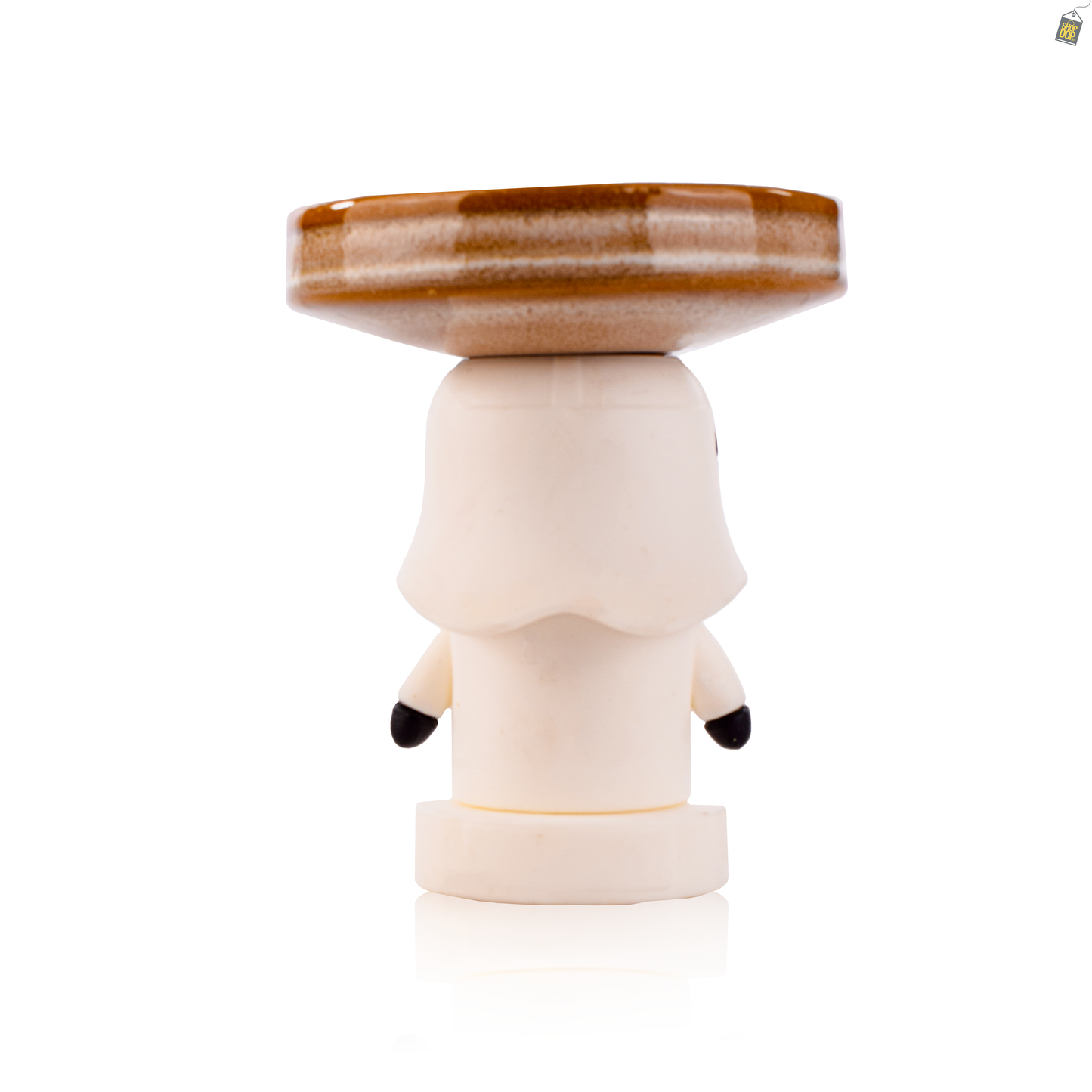 Storm Trooper Ceramic Hookah Bowl - Brown