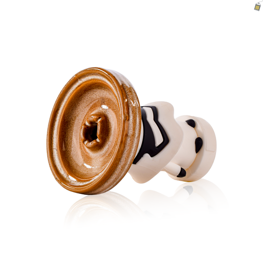 Storm Trooper Ceramic Hookah Bowl - Brown