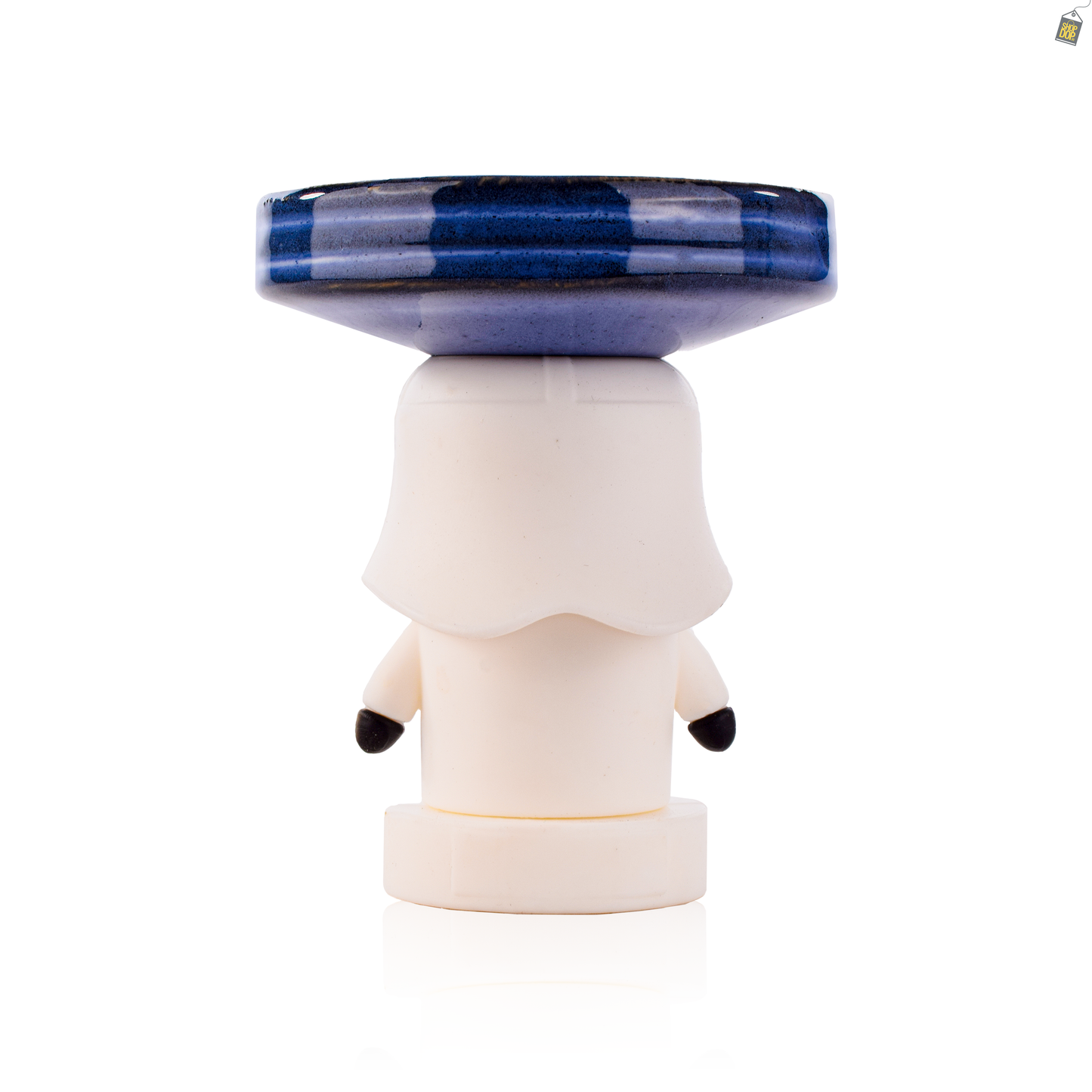Storm Trooper Ceramic Hookah Bowl - Blue