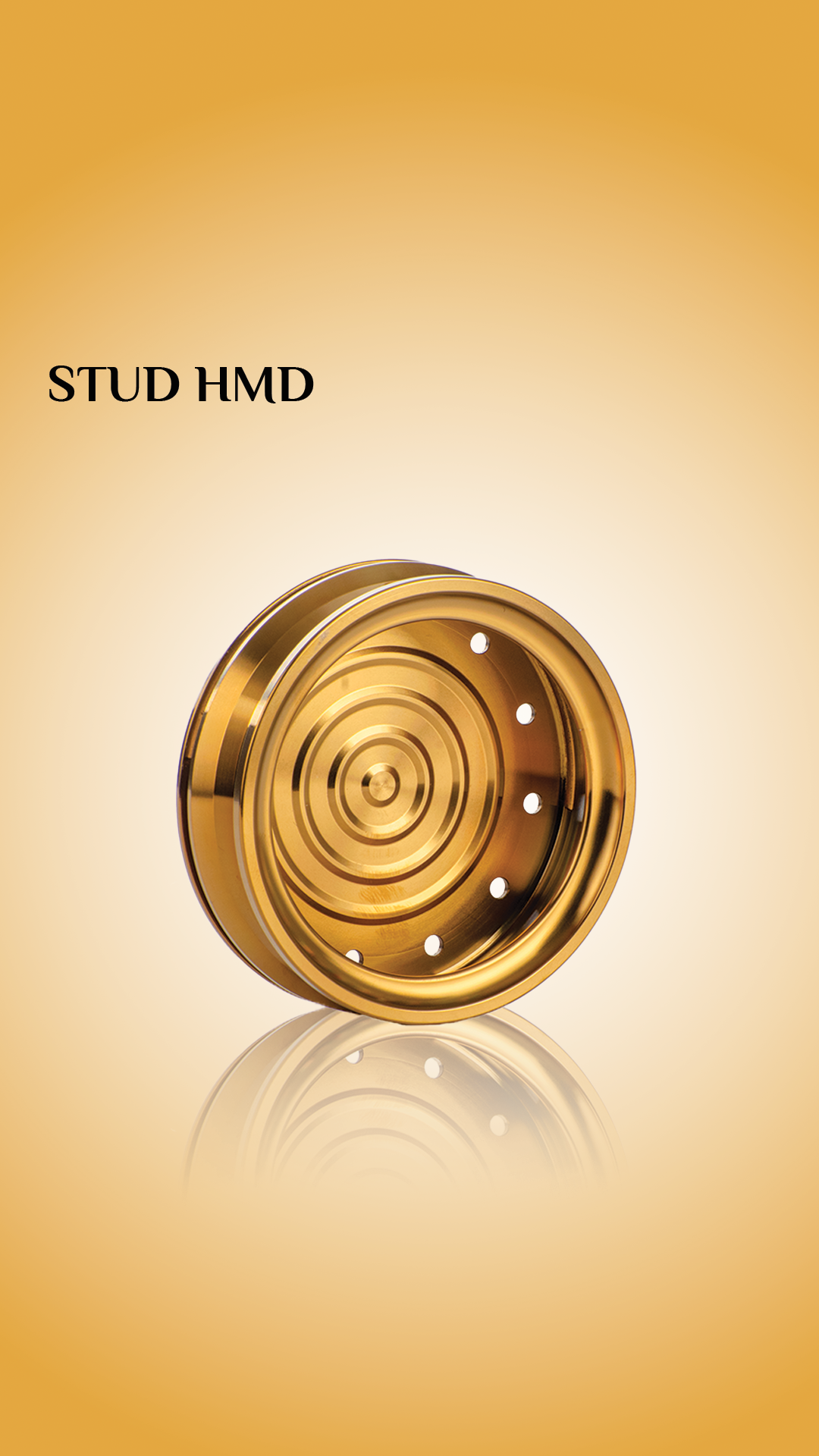 Stud Hookah Heat Management Device (HMD) - Golden