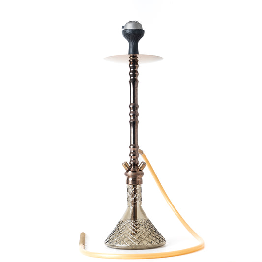 Sultan Rome BRB4-Grey Hookah (Grey Base) - Bronze Stem