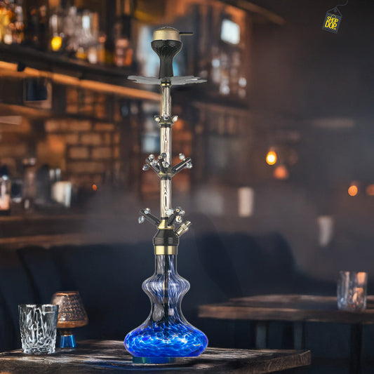 Swirl Hookah - Silver