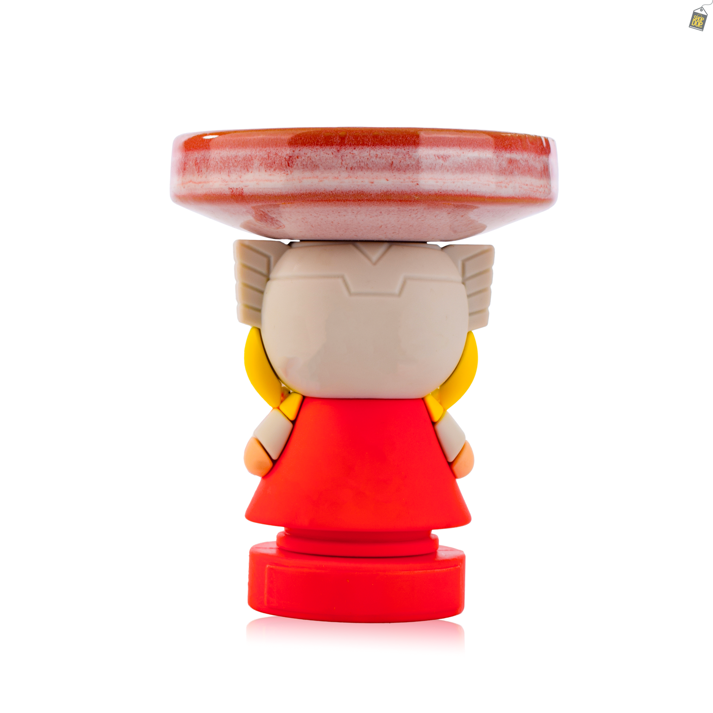 Thor Ceramic Hookah Bowl - Light Red