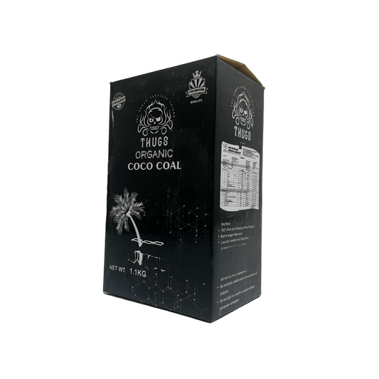 Pack of 2 - Thugs Hookah Coconut Coal 1.1kg - 84pcs (100g FREE)