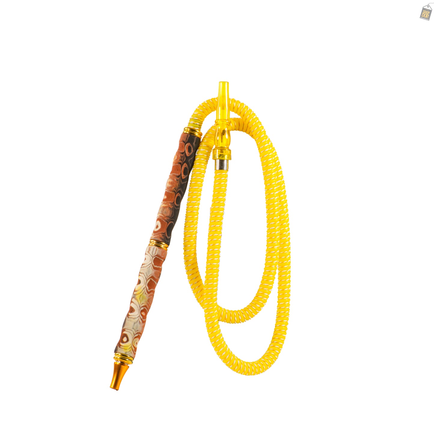 Thunder Twist PVC Hookah Pipe - Yellow