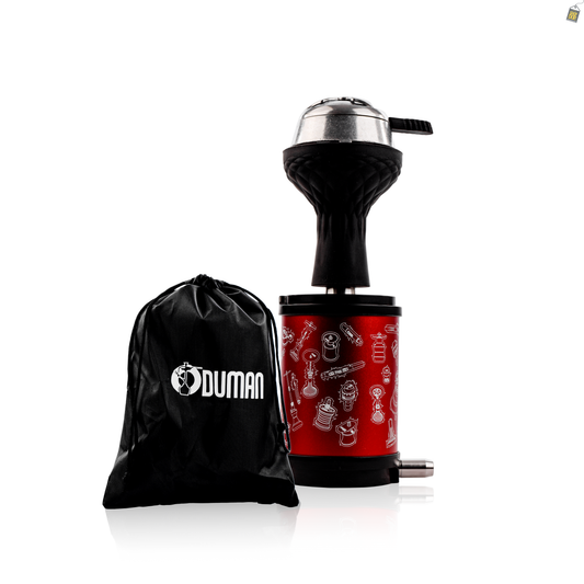 Togo Hookah with Pouch - Red