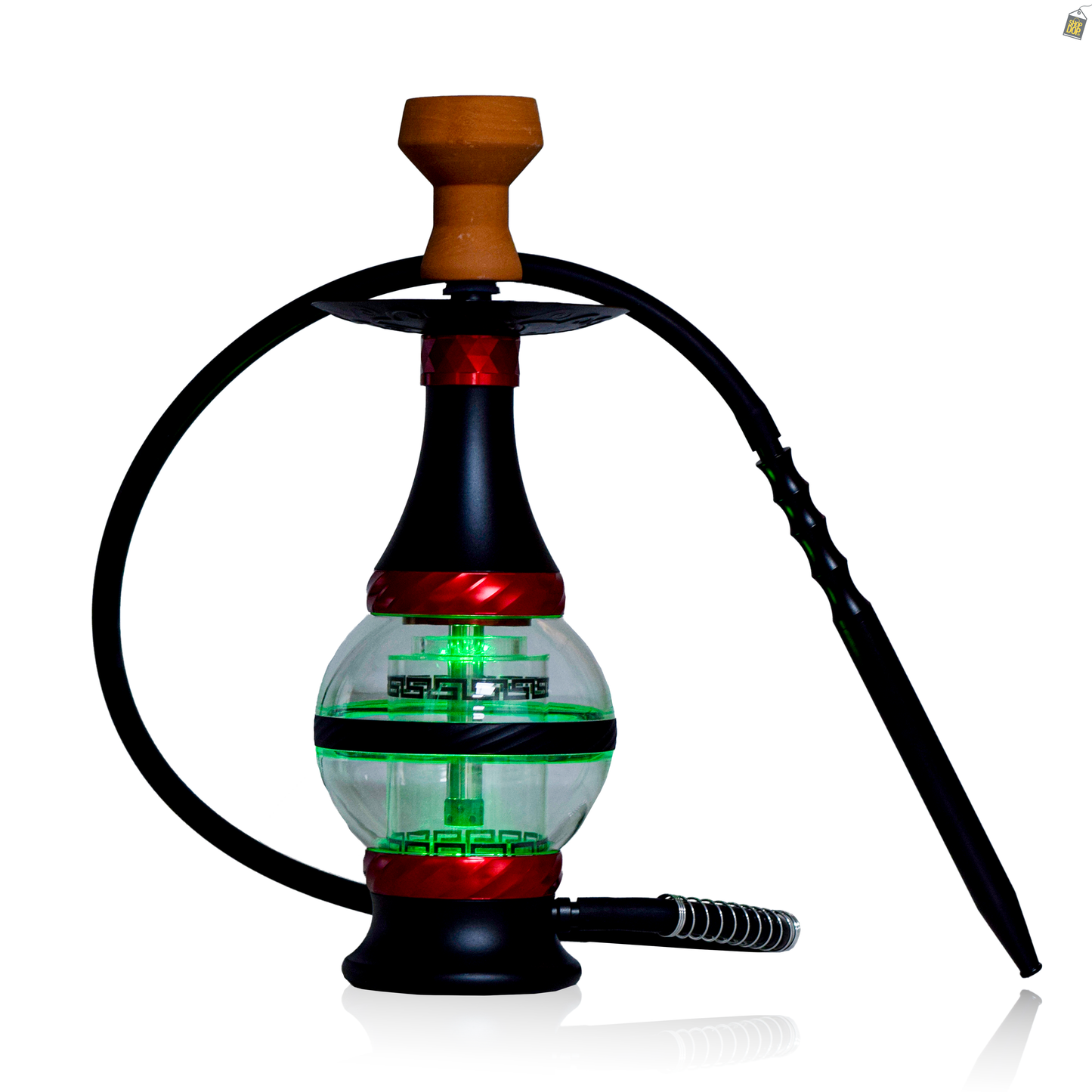 Trangu Hookah with LED Light - Red