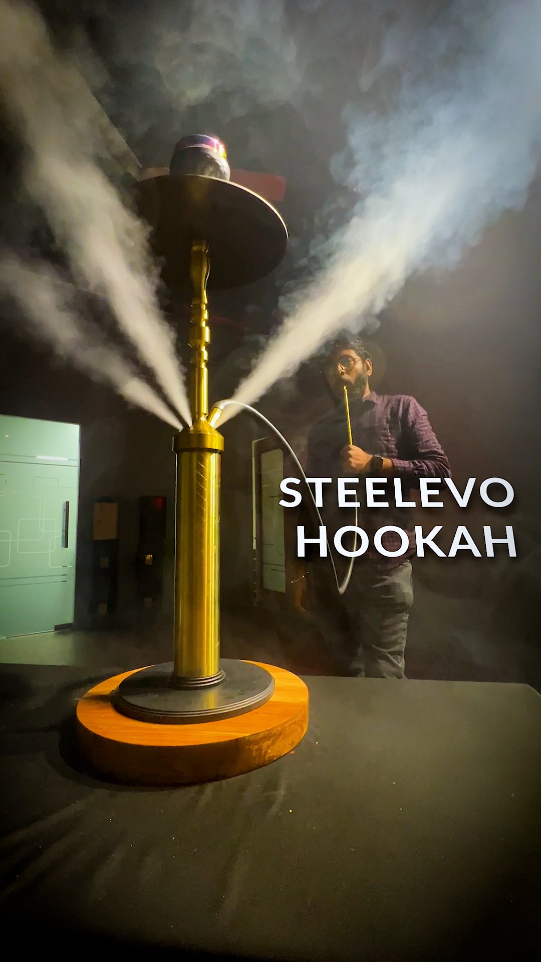 Unbreakable Steelevo Hookah - X Function (Golden)