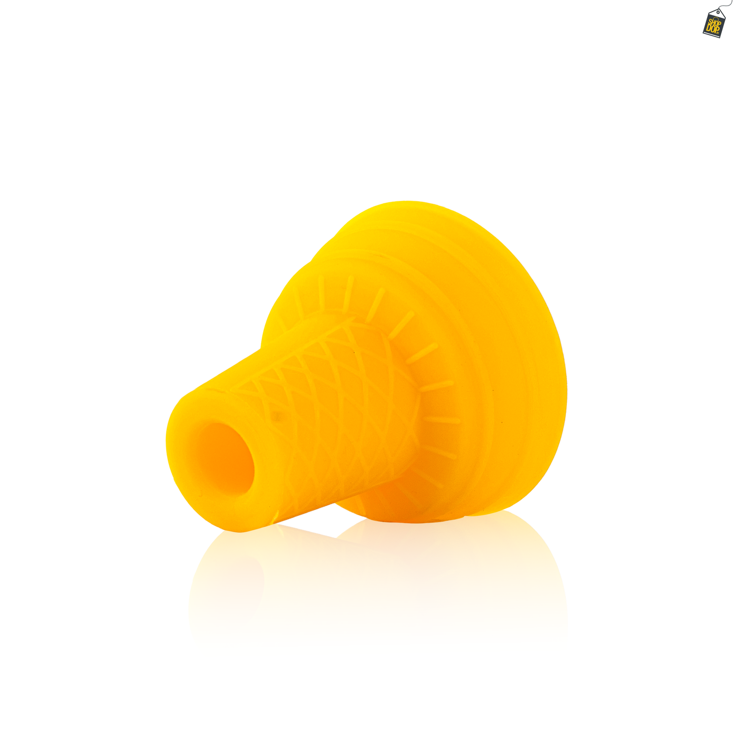Trisk Silicone Chillum for Hookah - Yellow