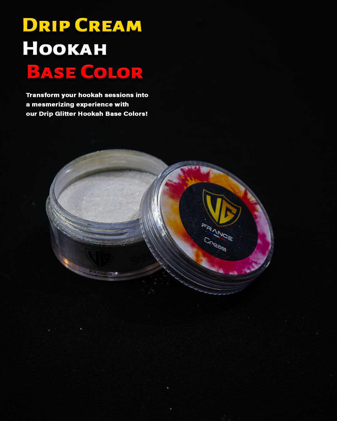 Drip Cream Hookah Base Color - Glitter