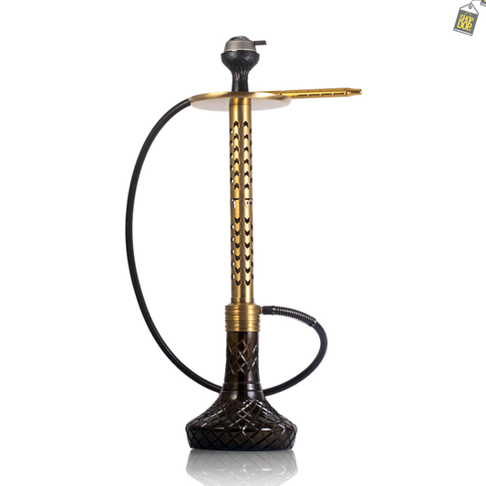 VG Romeo Vault Hookah - Gold Stem / Bronze Base