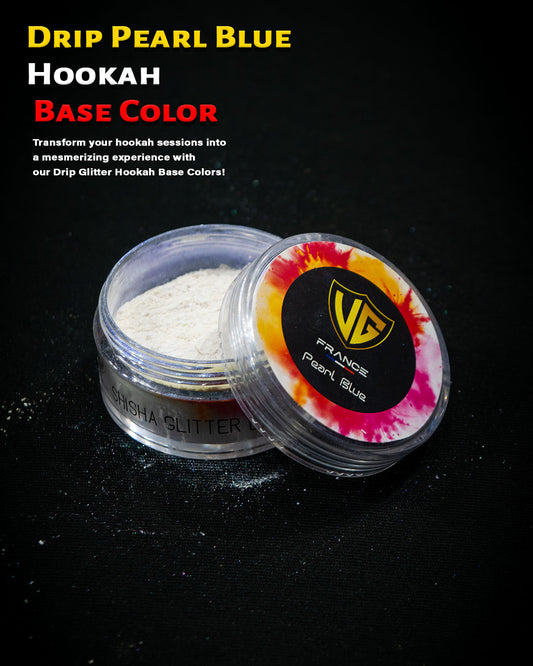 ड्रिप पर्ल ब्लू हुक्का बेस रंग - चमक