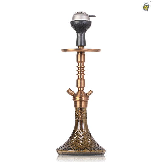 VG Joe R3 Hookah with Bag - Bronze Stem / Grey Base