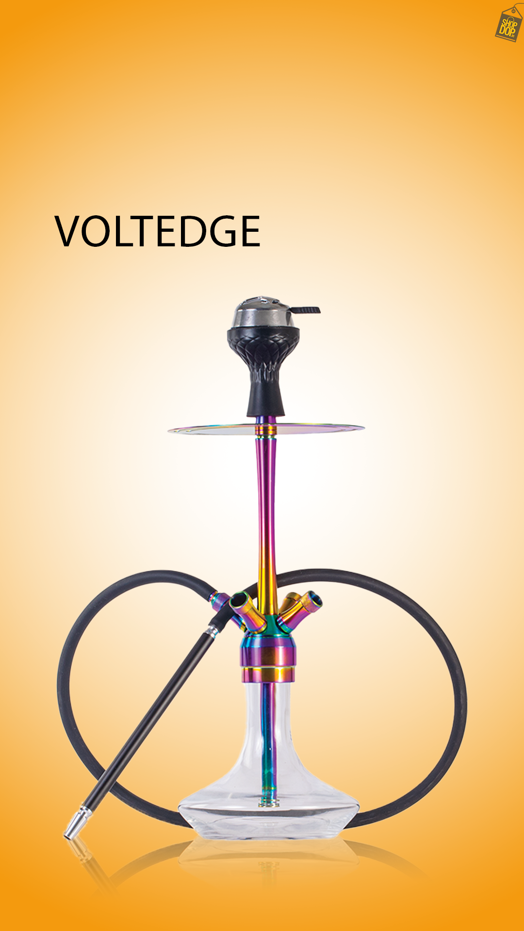 VoltEdge 4 Pipe Hookah - Blue