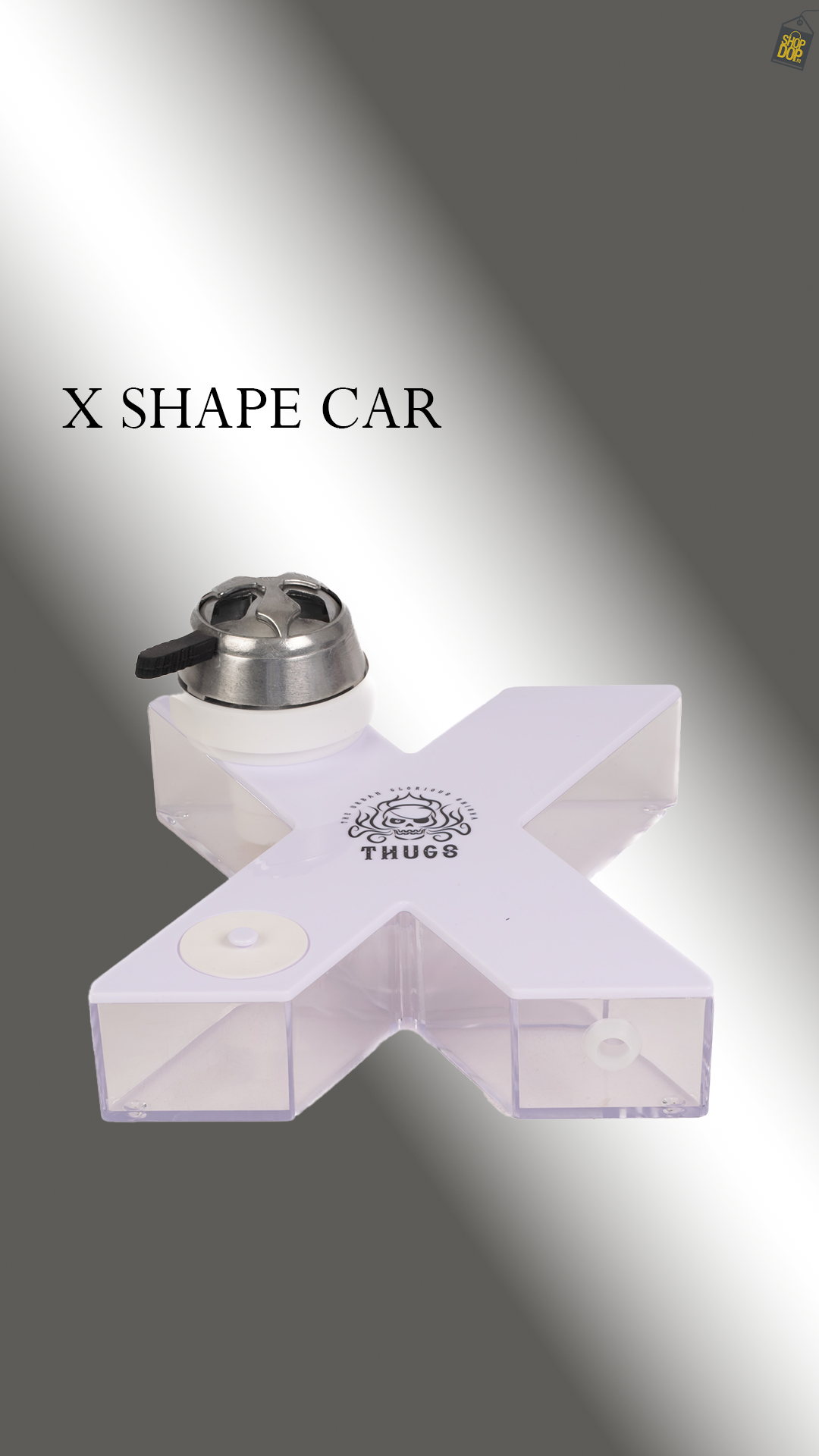X Shape Car Hookah - White