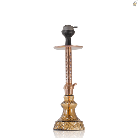 Alexander DIMD Hookah with Bag - Bronze Stem / Grey Carafe Base