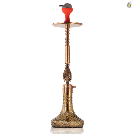 Animal Hookah with 2 Bags - Bronze Stem / Grey Base