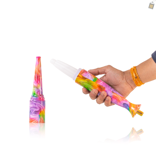 Big Bazooka Hookah Pipe Handle Only (Ice Chiller) - Purple Print