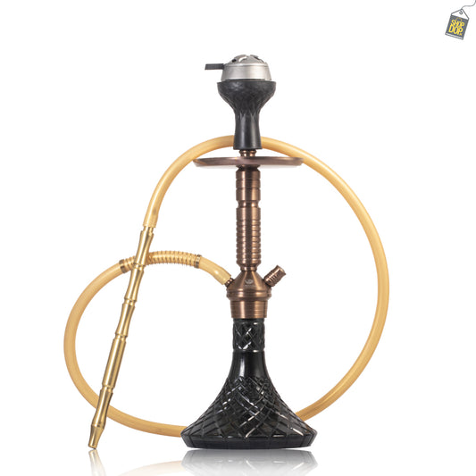VG Joe Heygan Hookah with Bag - Bronze Stem / Black Base