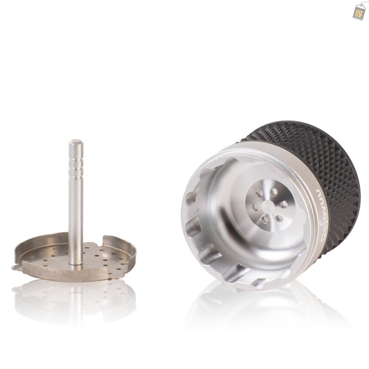 Carbo 1 Hookah Bowl and HMD Set - Silver