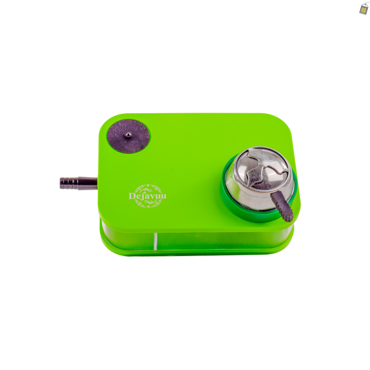 Car Hookah with LED Light & Remote - Green