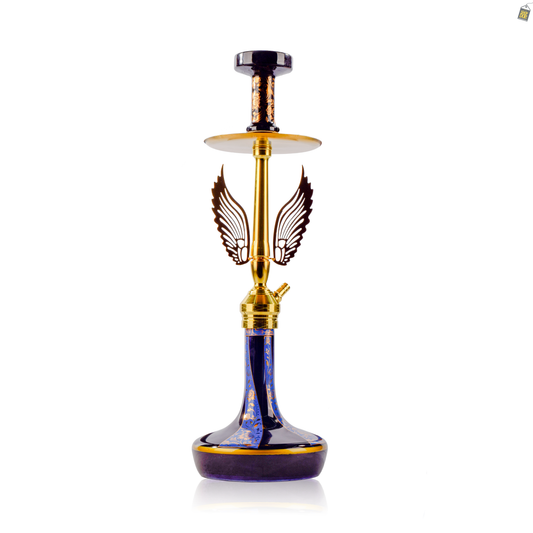 Celestial Hookah with Wings - Blue