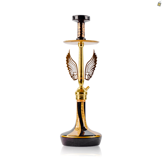 Celestial Hookah with Wings - Gold