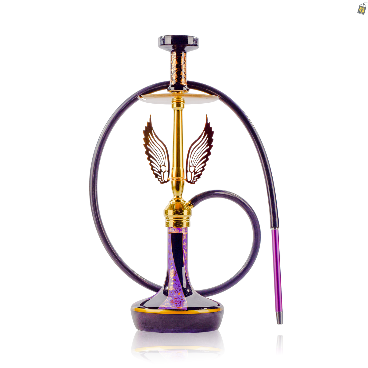 Celestial Hookah with Wings - Purple