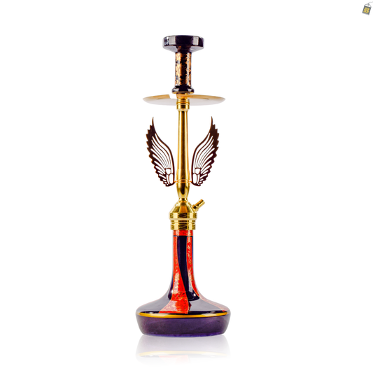 Celestial Hookah with Wings - Red