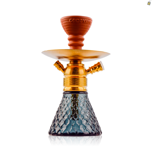 COCOYAYA X12 Hookah - Gold Stem / Green Base
