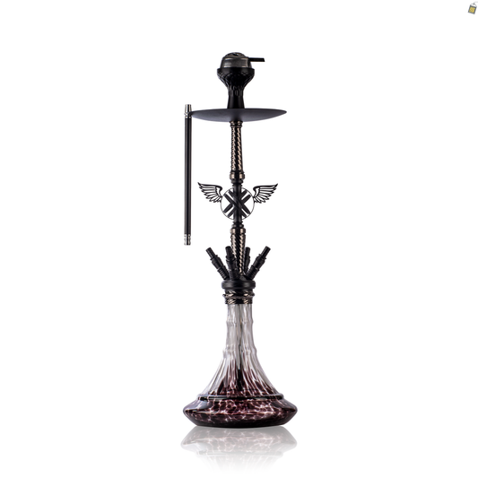 Columbus 4 Pipe Hookah - Black