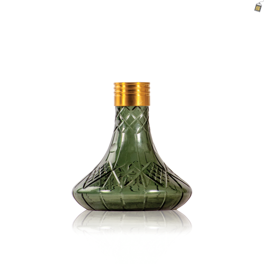 Dark Knight Hookah Replacement Base Only with Golden Lock - Green