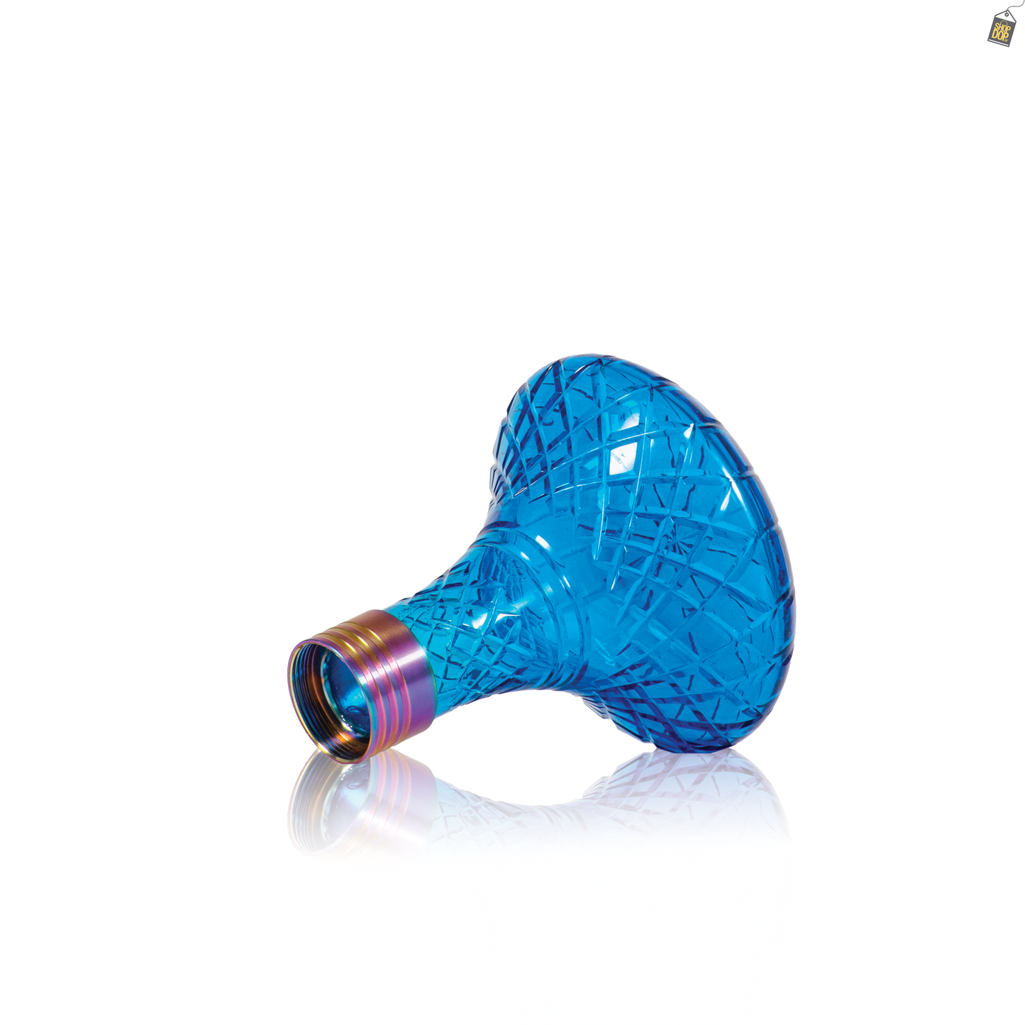 Dark Knight Hookah Replacement Base Only with Rainbow Lock - Blue